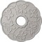 Ekena Millwork Terrones Butterfly Medallion (Canopies up to 3 7/8"), 17 7/8"OD x 3 7/8"ID x 1"P, Ultra Pure White CM17TSUWF - alternate 1